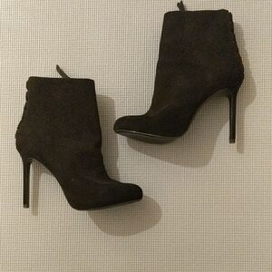 Zara Chic Black Heeled Boots Size 41